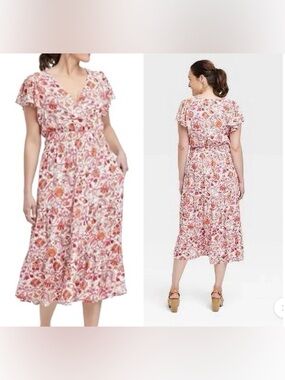 Knox Rose Floral Midi Dress Size XXL